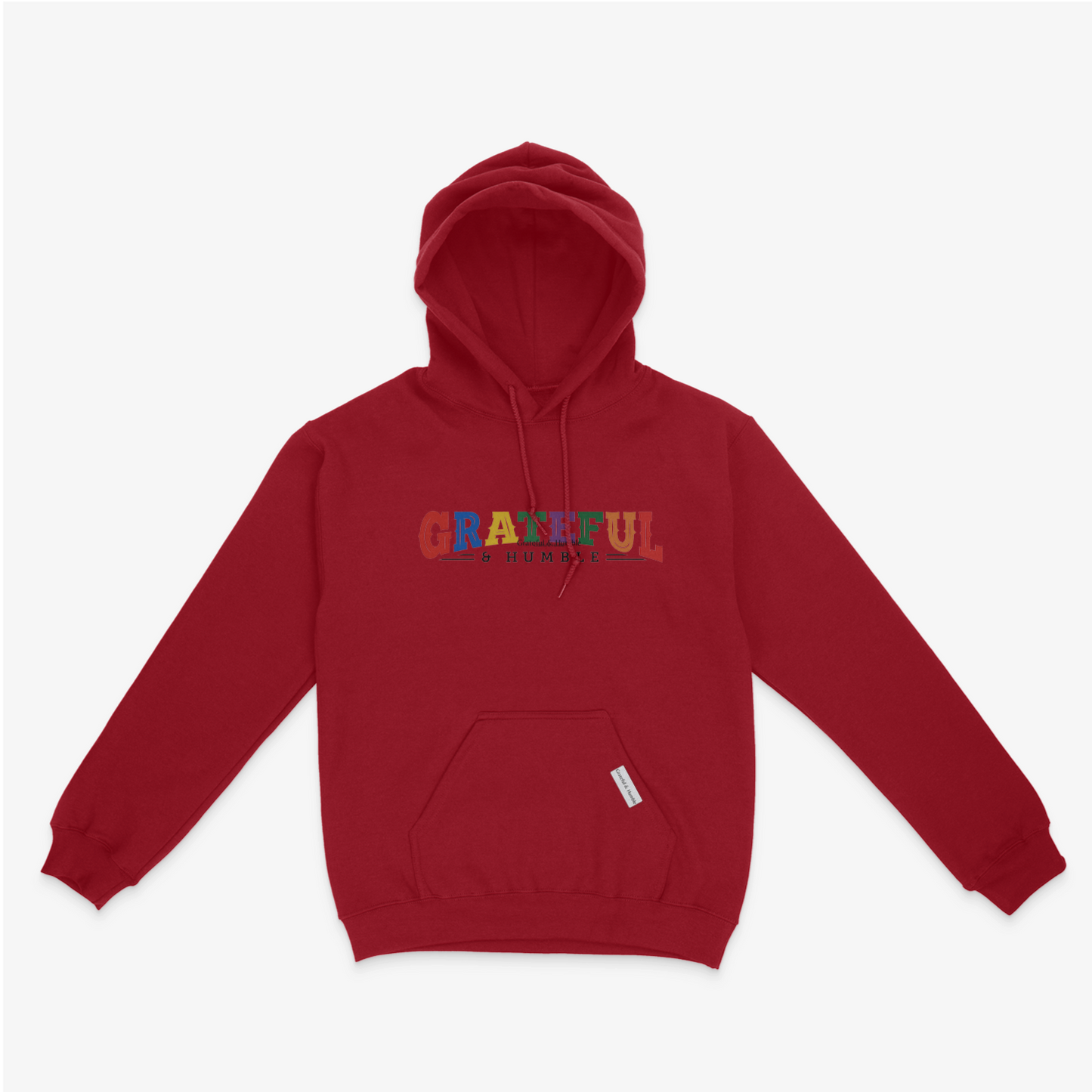 Grateful & Humble Burgundy 'Colors' Unisex Hoodie