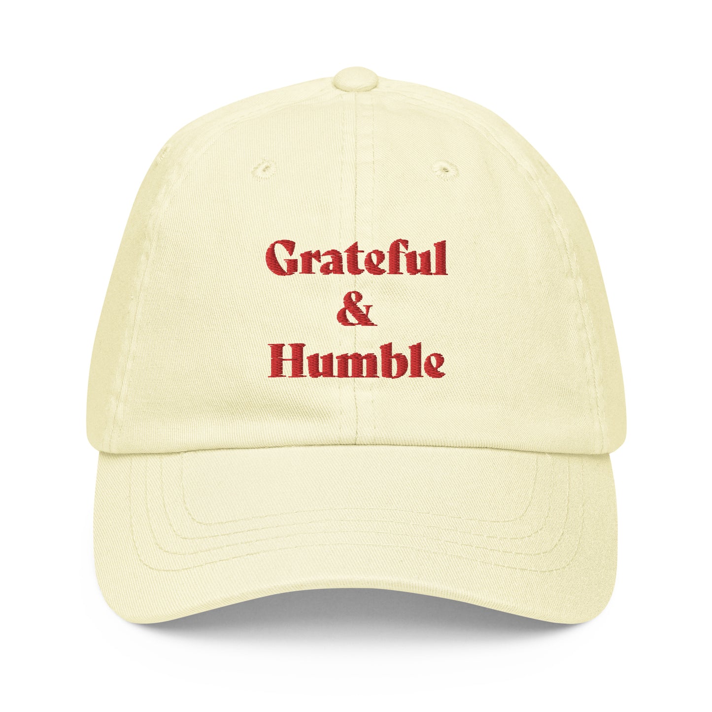 Grateful and Humble Pastel Baseball Hat