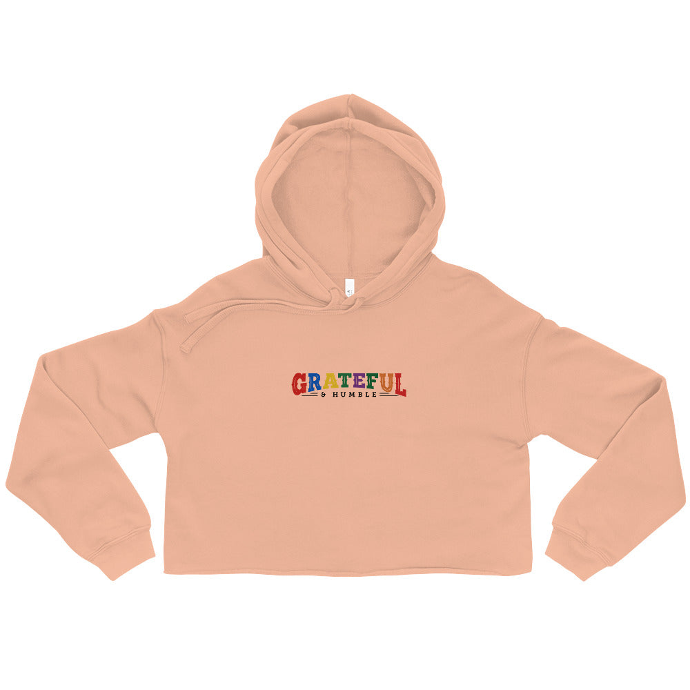 Women's Grateful & Humble 'Colors' Crop Hoodie